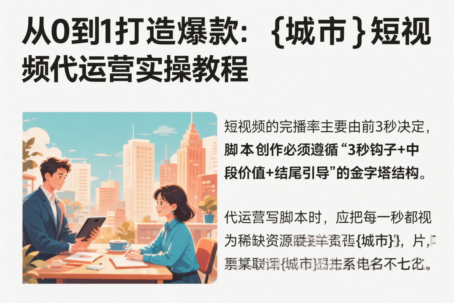 从0到1打造爆款:宜昌短视频代运营实操教程