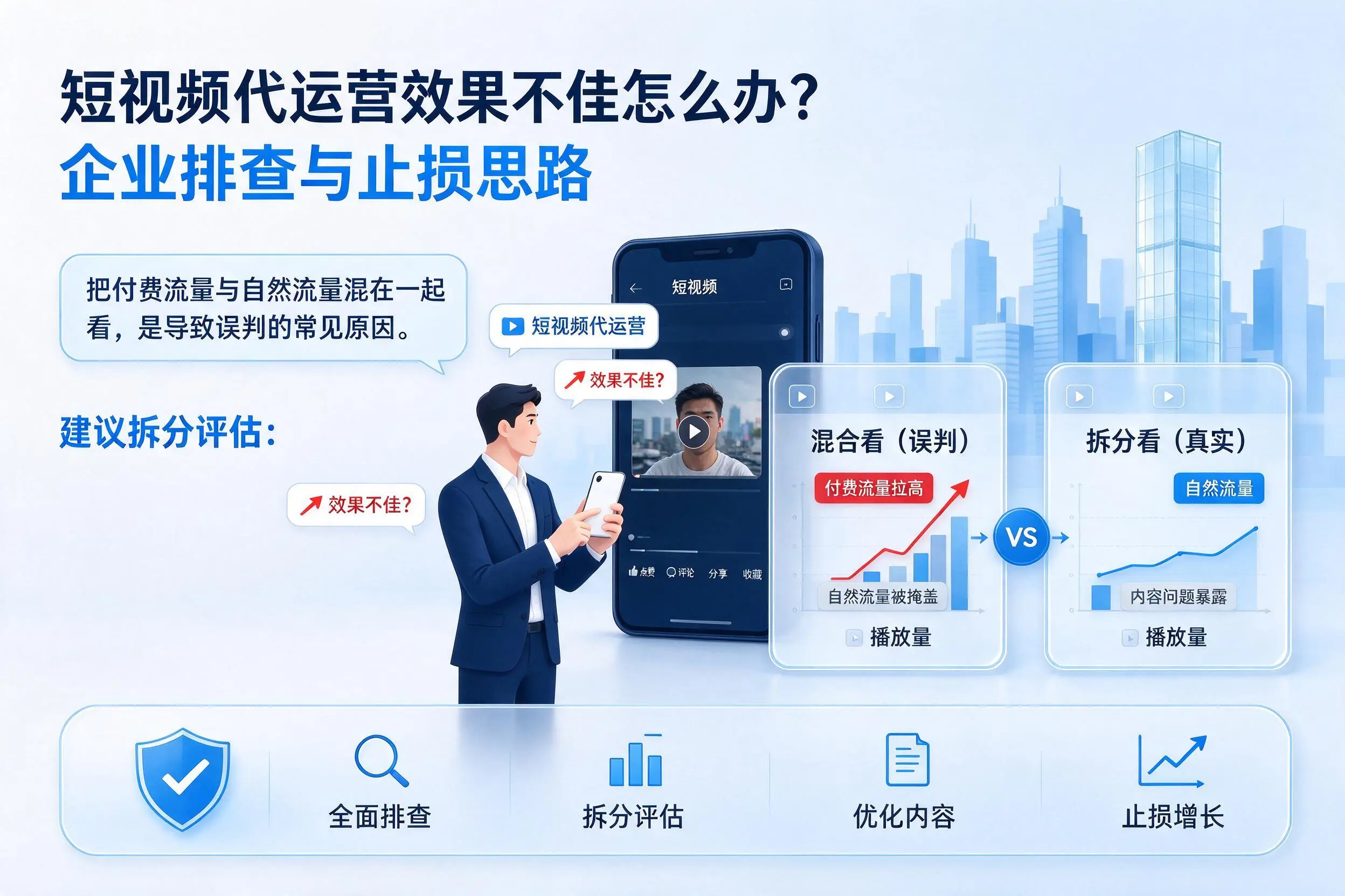短视频代运营效果不佳怎么办？宜昌企业排查与止损思路
