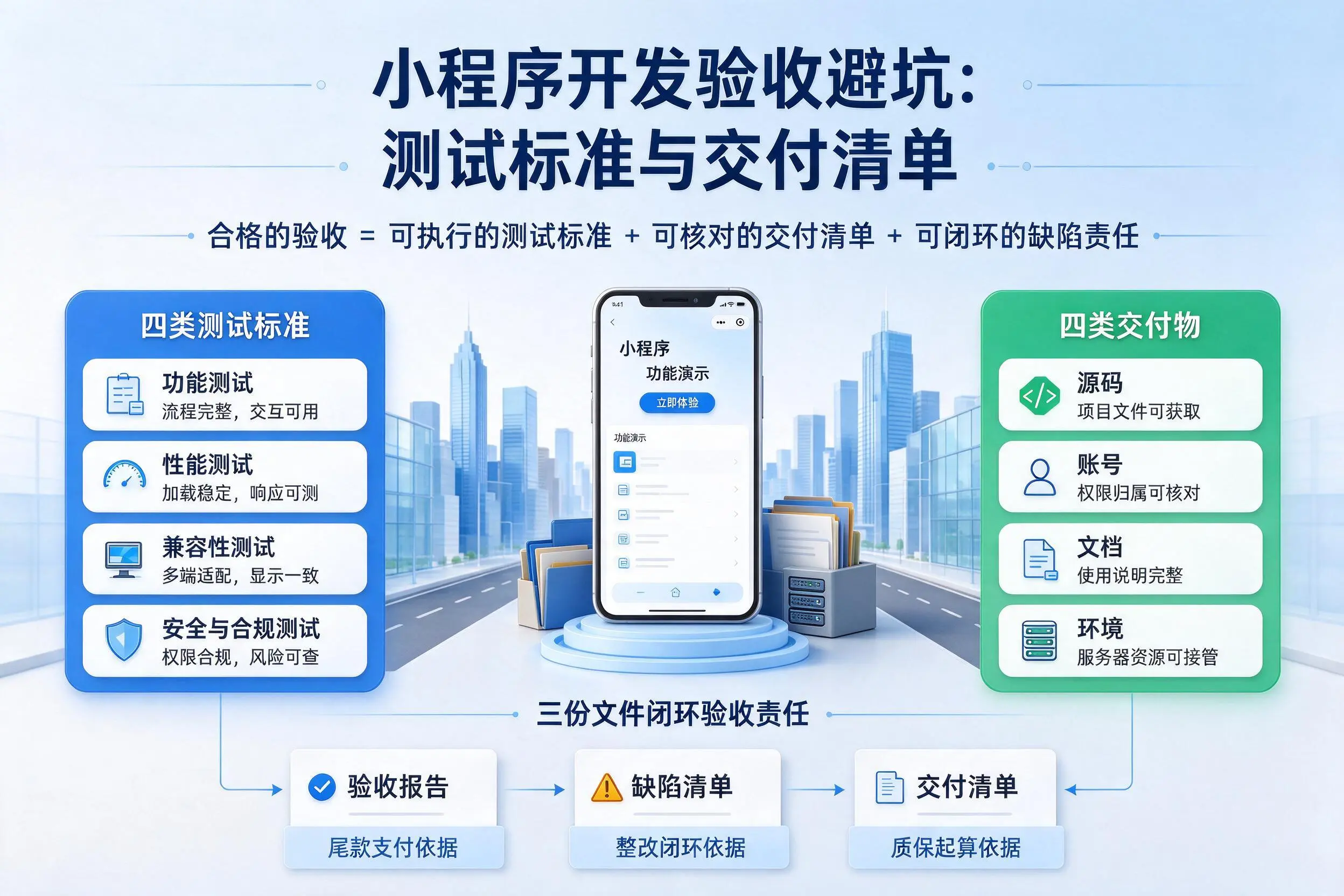 宜昌小程序开发验收避坑:测试标准与交付清单