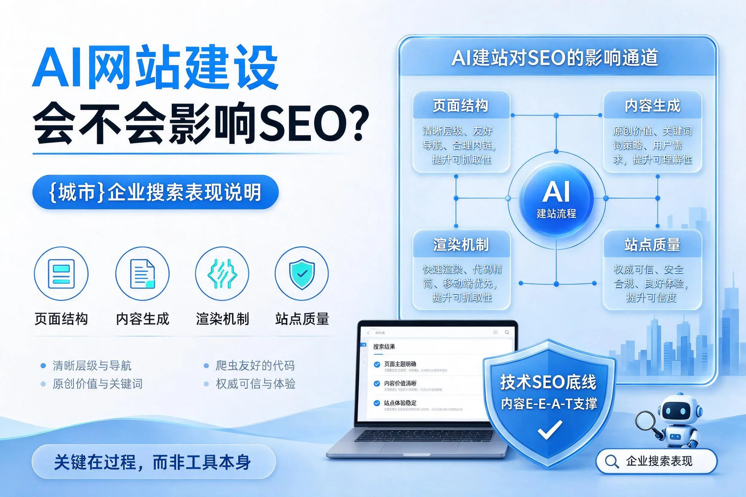 AI网站建设会不会影响SEO?宜昌企业搜索表现说明