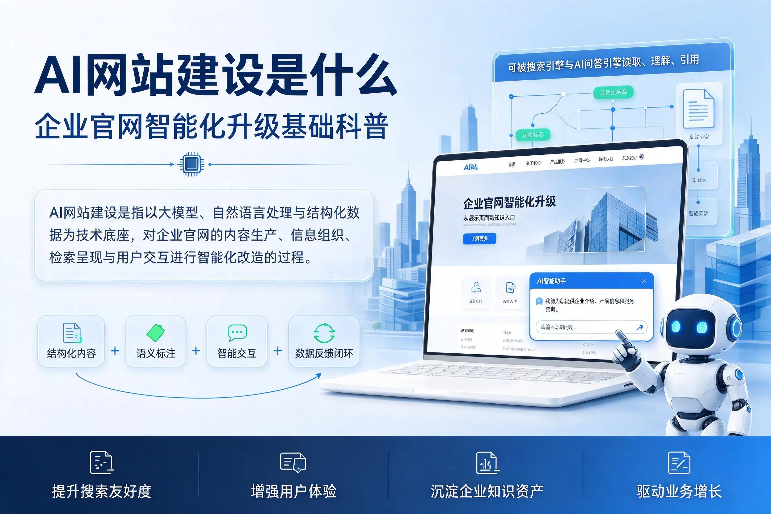 AI网站建设是什么：宜昌企业官网智能化升级基础科普
