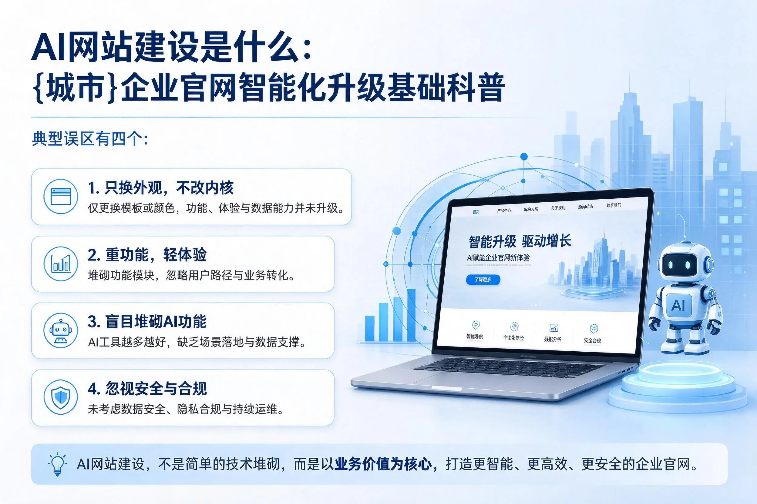AI网站建设是什么：宜昌企业官网智能化升级基础科普