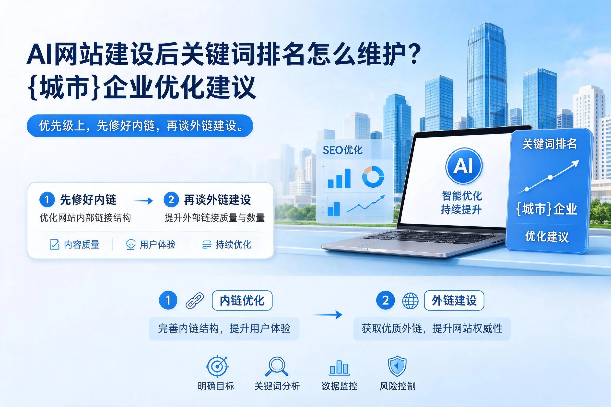 AI网站建设后关键词排名怎么维护？宜昌企业优化建议