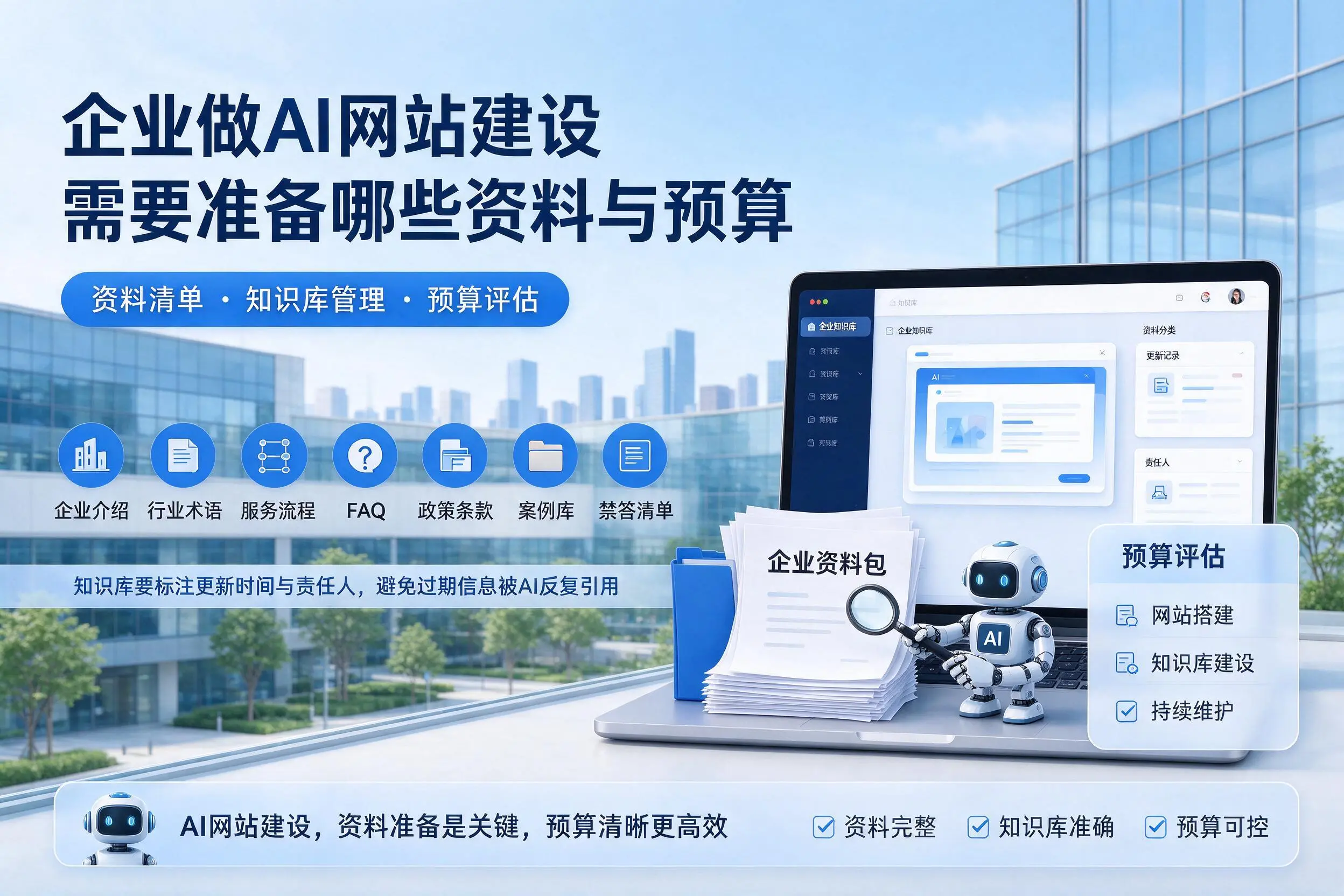 宜昌企业做AI网站建设需要准备哪些资料与预算