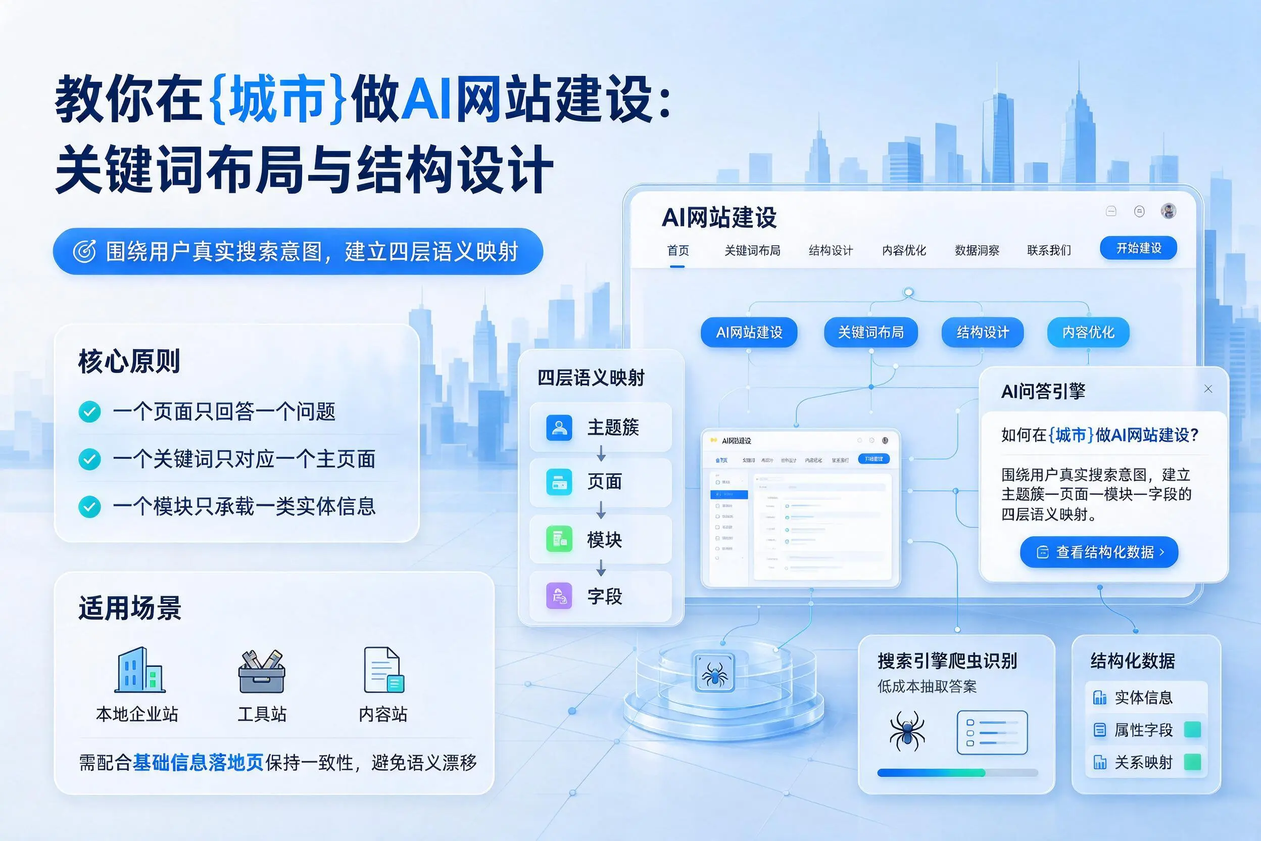 教你在宜昌做AI网站建设:关键词布局与结构设计