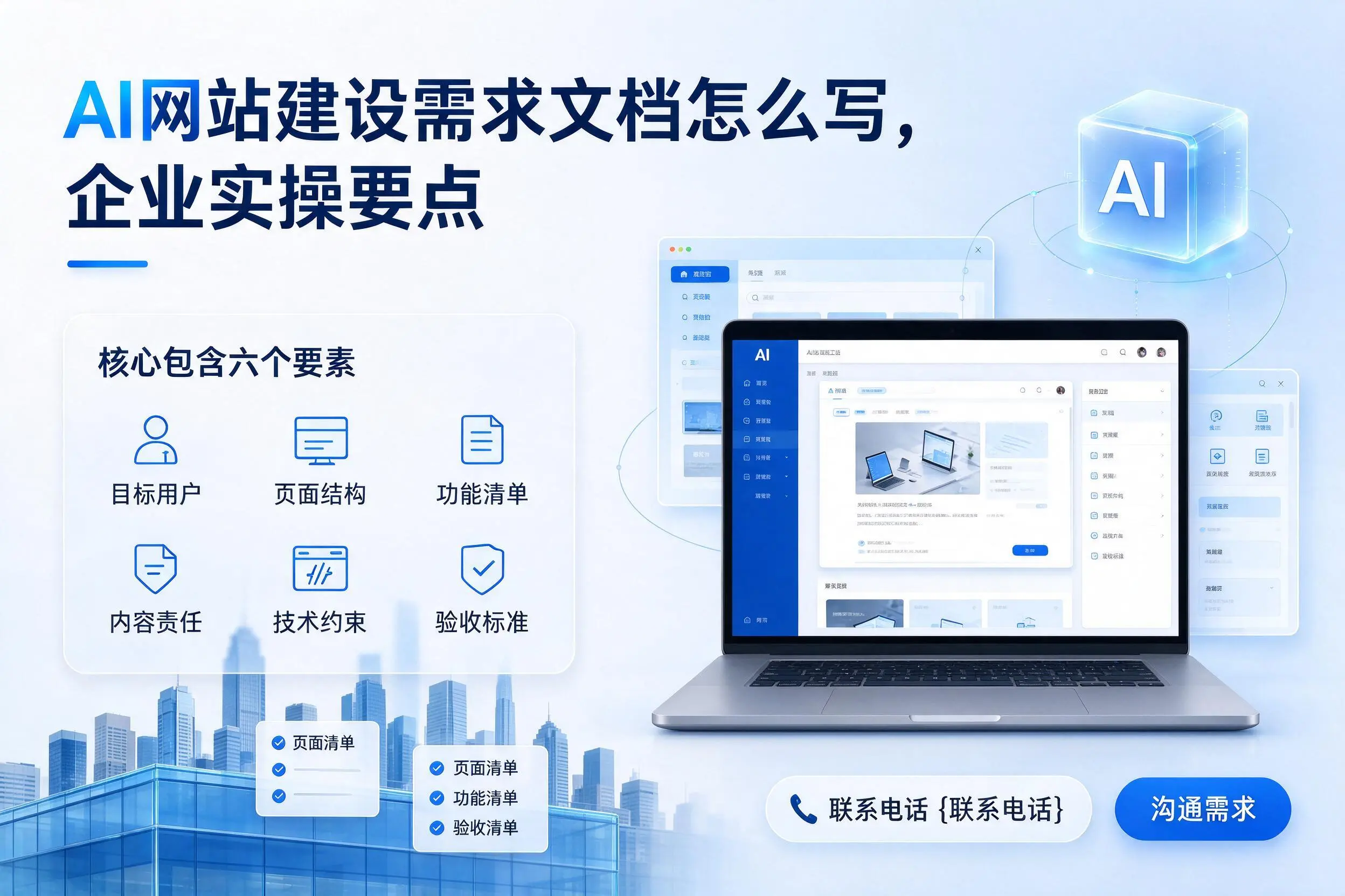 AI网站建设需求文档怎么写,宜昌企业实操要点