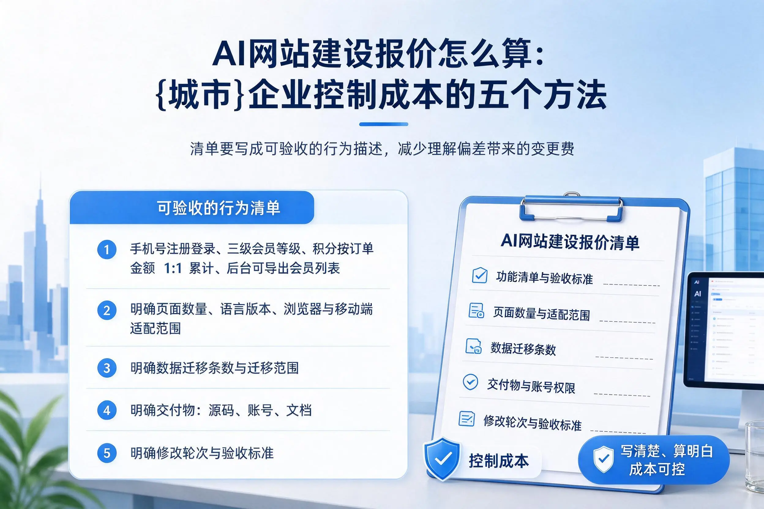 AI网站建设报价怎么算：宜昌企业控制成本的五个方法
